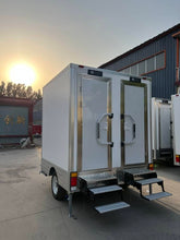 Load image into Gallery viewer, Restroom Trailer 7ft 2 Stall Powered By Solar Panel and With AC