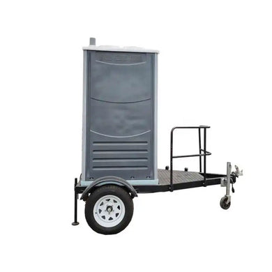 plastic outdoor toilet with trailer