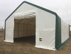 Double Truss Storage Shelter W30'xL40'xH20' 450g PVC