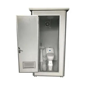 Portable Single Restroom Gray L3.61 x W3.61 x H7.6ft