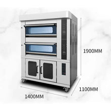 Cargar imagen en el visor de la galería, Industrial 2 Deck Commercial Gas Oven 4 Trays Plus 8 Trays Proofer