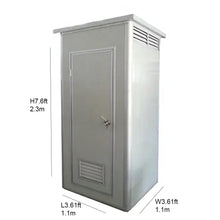 Charger l&#39;image dans la galerie, Portable Single Restroom Gray L3.61 x W3.61 x H7.6ft