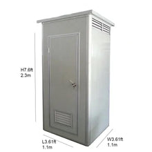Load image into Gallery viewer, Portable Single Restroom Gray L3.61 x W3.61 x H7.6ft