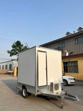 Load image into Gallery viewer, Restroom Trailer 7ft 2 Stall Powered By Solar Panel and With AC