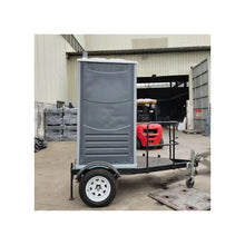 Load image into Gallery viewer, plastic outdoor toilet with trailer