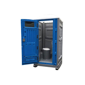 plastic outdoor toilet with trailer