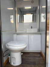 Load image into Gallery viewer, Restroom Trailer 7ft 2 Stall Powered By Solar Panel and With AC
