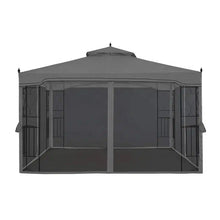 Load image into Gallery viewer, Soft Top Gazebo 10x10ft Black Removable Curtain