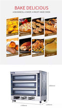 Carregar imagem no visualizador da galeria, 3 Deck 9 Trays Commercial Electric Oven