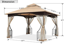 Load image into Gallery viewer, Soft Top Gazebo 11x11 Beige