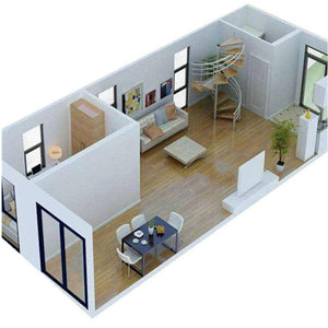 Black Frame 20ft Container Home