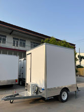 Load image into Gallery viewer, Restroom Trailer 7ft 2 Stall Powered By Solar Panel and With AC