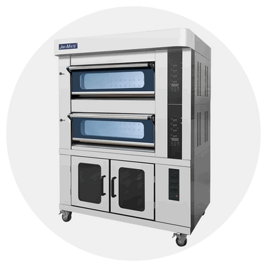 Industrial 2 Deck Commercial Gas Oven 4 Trays Plus 8 Trays Proofer