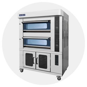 Industrial 2 Deck Commercial Gas Oven 4 Trays Plus 8 Trays Proofer