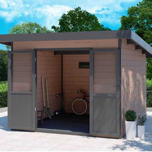 Cargar imagen en el visor de la galería, WPC Storage Shed L9.9 x W9.9 x H7.9