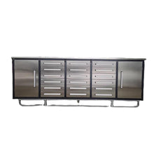 Cargar imagen en el visor de la galería, Storage Cabinet with Workbench 10ft (18 Drawers &amp; 2 Cabinets)