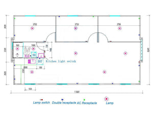 Prefabricated Expandable 3 Bedroom Home 72sqm With Basics Equipped