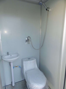 Portable Single Restroom Gray L3.61 x W3.61 x H7.6ft