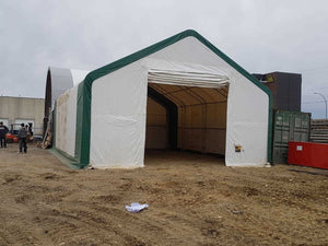 Double Truss Storage Shelter W30'xL40'xH20' 450g PVC