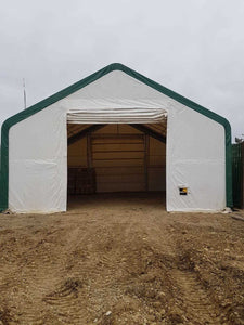 Single Truss Storage Shelter W20'xL20'xH12' 450g PVC