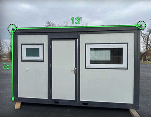 Mobile Office Size 13ft with Toilet Sink and Shower 3 Units