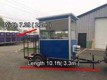 Cargar imagen en el visor de la galería, Guard Shack On Trailers HVAC Included 3 Different Sizes