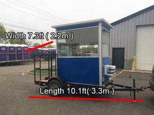 Guard Shack On Trailers HVAC Included 3 Different Sizes