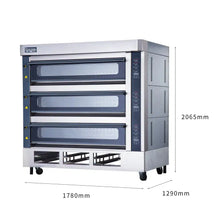 Carregar imagem no visualizador da galeria, 3 Deck 9 Trays Commercial Electric Oven
