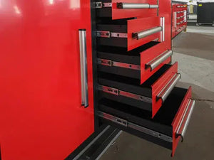 Storage Cabinets 7' Workbench 10 Drawers 2 Cabinets