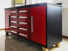 Cargar imagen en el visor de la galería, Storage Cabinets 7&#39; Workbench 10 Drawers 2 Cabinets