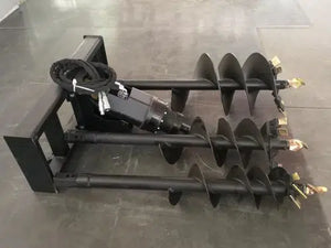 Skid Steer Auger with 3 bits in 9'', 12'', 18''