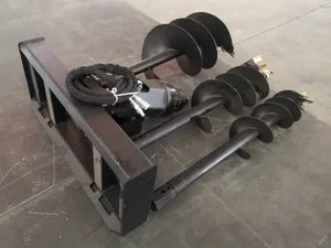 Skid Steer Auger with 3 bits in 9'', 12'', 18''