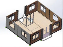 Load image into Gallery viewer, Expandable 19x20ft Prefab Mobile House