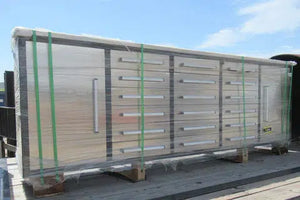 Storage Cabinet with Workbench 10ft (18 Drawers & 2 Cabinets)