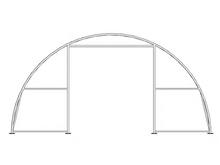 Charger l&#39;image dans la galerie, Single Truss Arch Storage Shelter W30&#39;xL65&#39;xH15&#39; 11oz PE