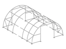 Charger l&#39;image dans la galerie, Single Truss Arch Storage Shelter W30&#39;xL65&#39;xH15&#39; 11oz PE